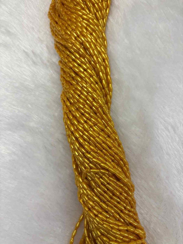 Yellow 4mm Rice Beads - 1 Bunch