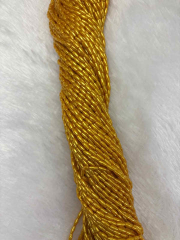 Yellow 4mm Rice Beads - 1 Bunch