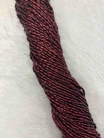 Maroon  4mm Rice Beads - 1 Bunch