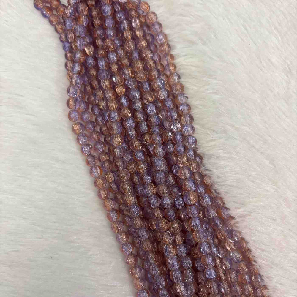 Crackle Beads D34 - 1 Line