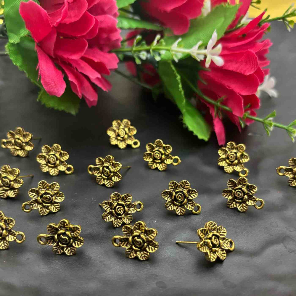 Metal Stud Base Gold D3 - 1 Pair