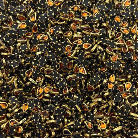 Orange Thilagam Glossy Stones