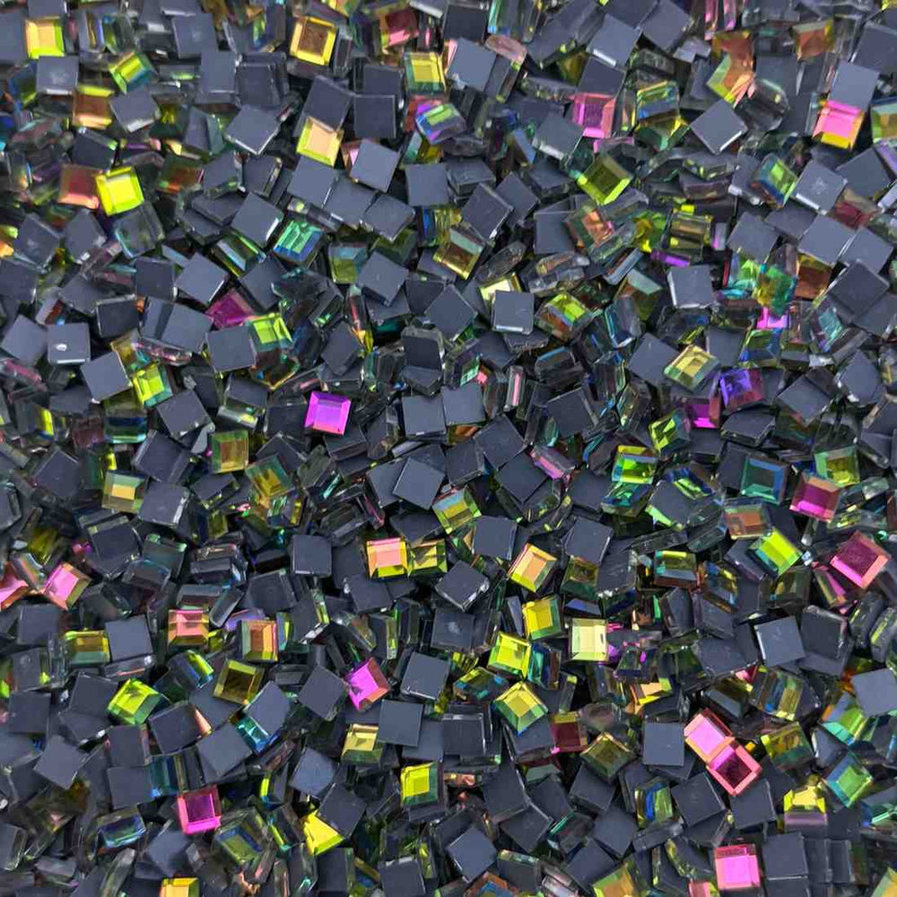 Iron Stone Rainbow Square - 10 gm