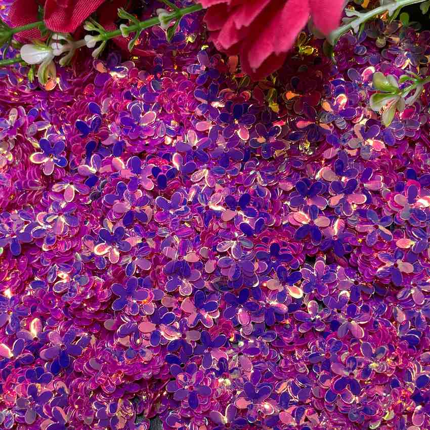 Rani pink Flower Sequence - 10 gm