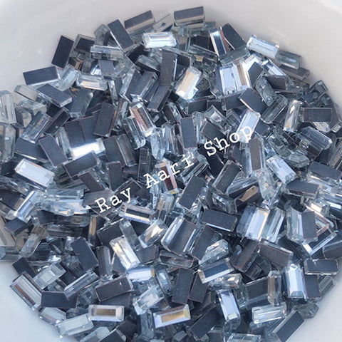 Iron Stone Rectangle - White