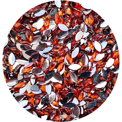 Orange Kundan Stone Eye - 10gm