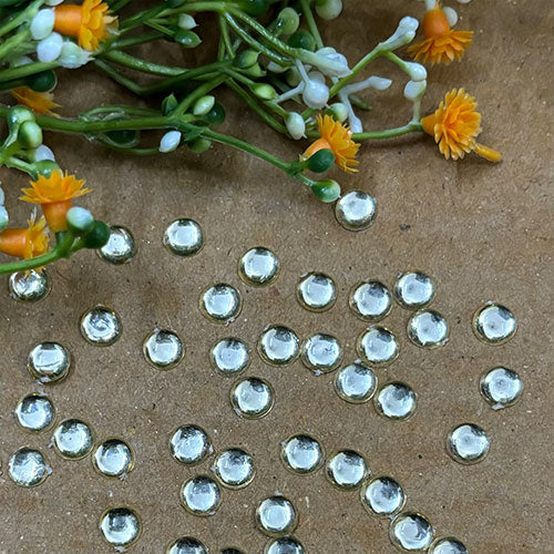 White Kundan Stone Round - 10 gm