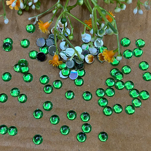 Light Green Kundan Stone Round