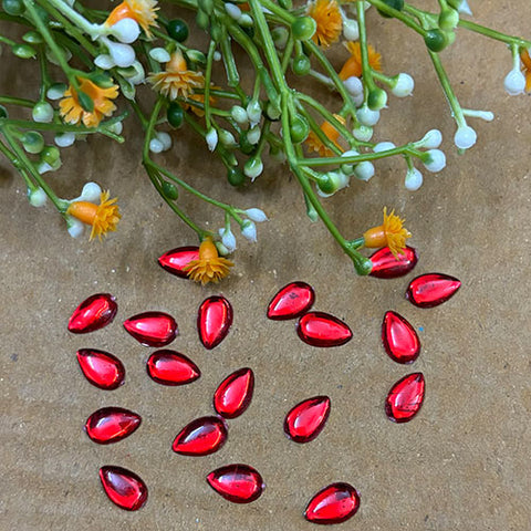 Red Kundan Stone Thilagam