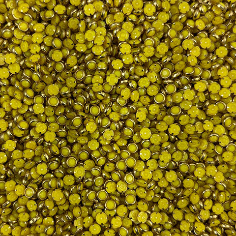 Yellow 4mm Round Mat Stones