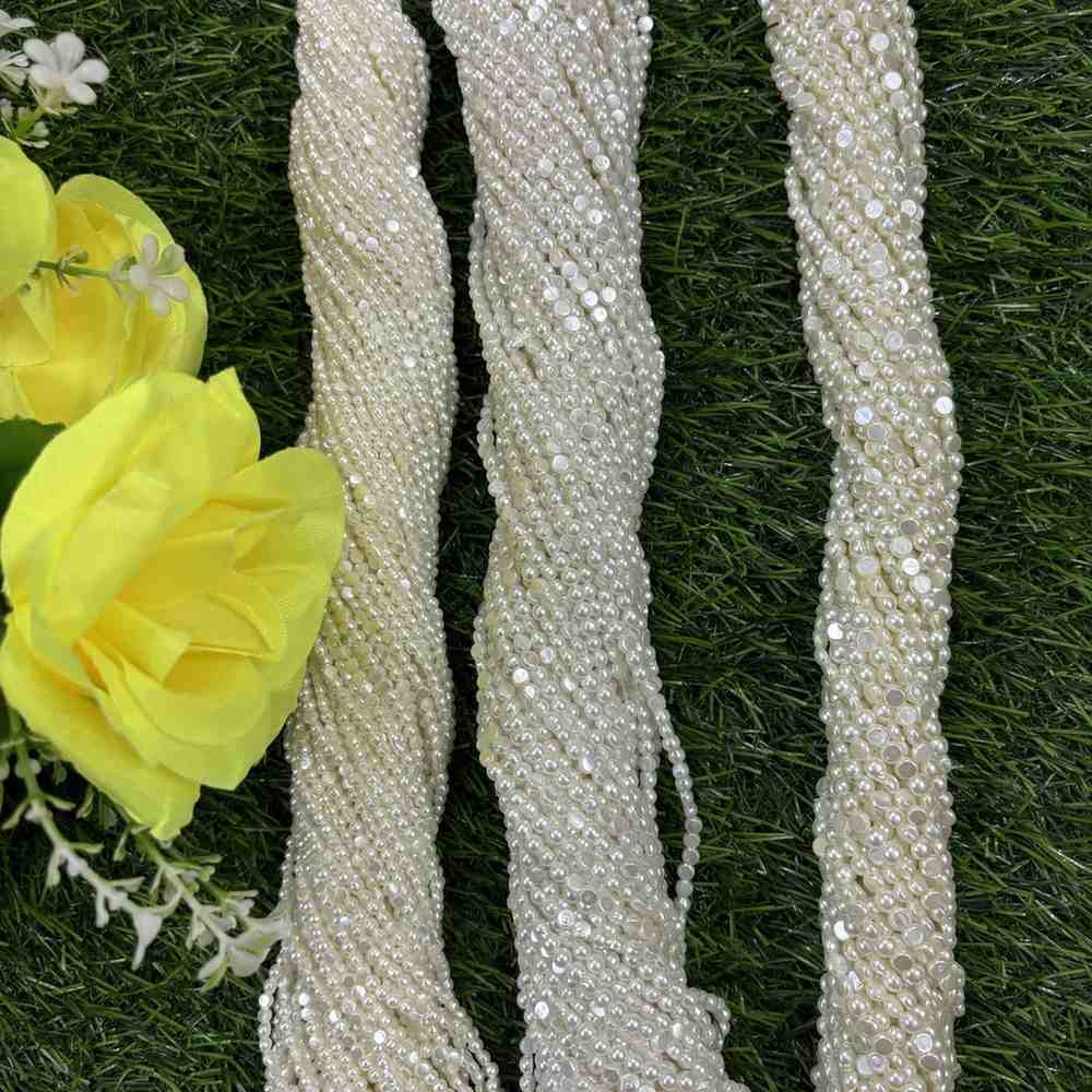Pearl Half Beads - 1 Bunch
