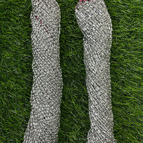 silver Wheat Beads - 1 Bunch