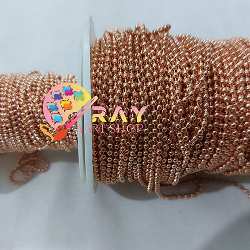 Copper Ball Chain - 1M
