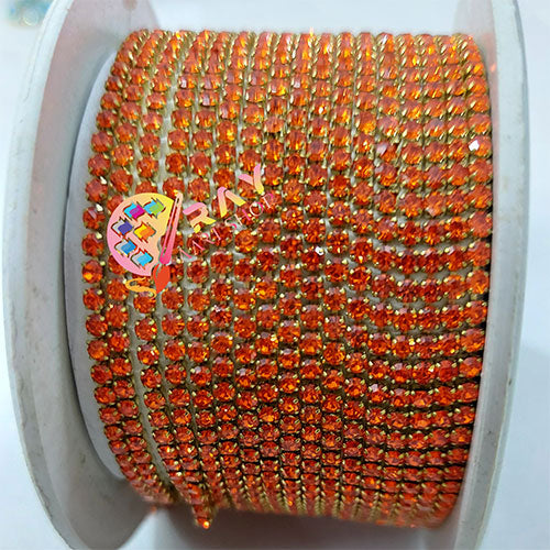Orange - Stone Chain - 1 M