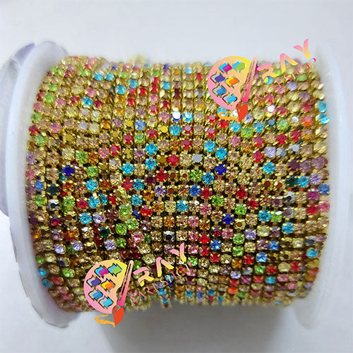 Stone Chain Multi Colour - 1 M