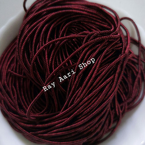Maroon - Thick Zardosi