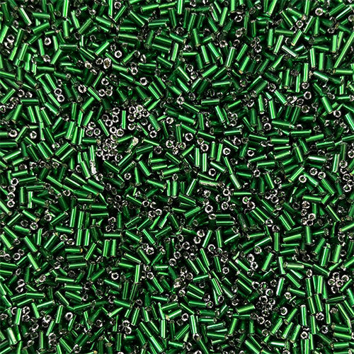 Dark Green Tube Bead