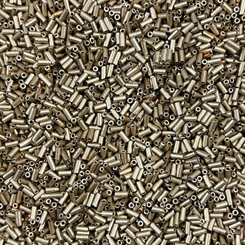 Gold Mat Tube Bead