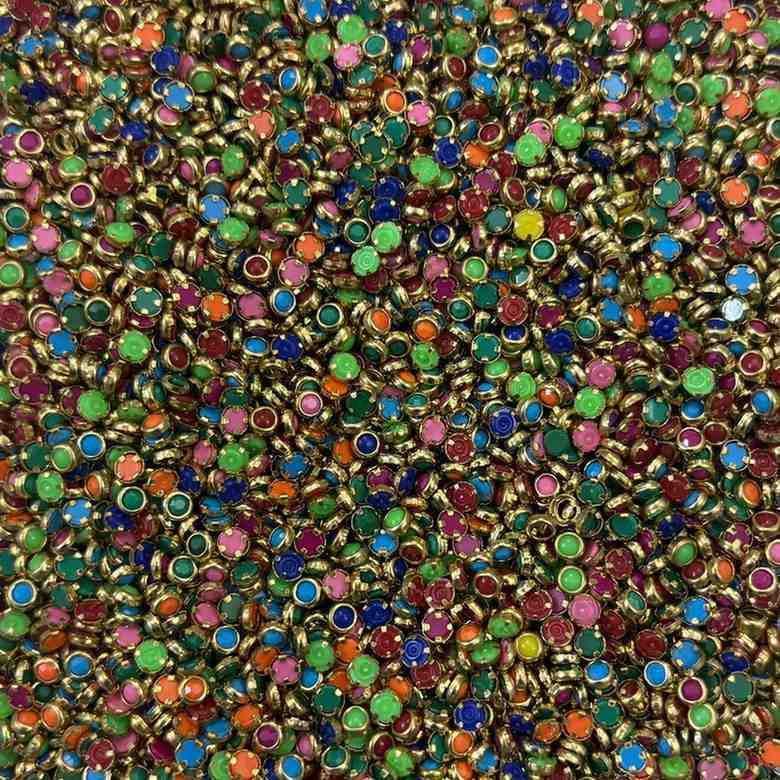 3mm Round Mat Mixed - 10 gm