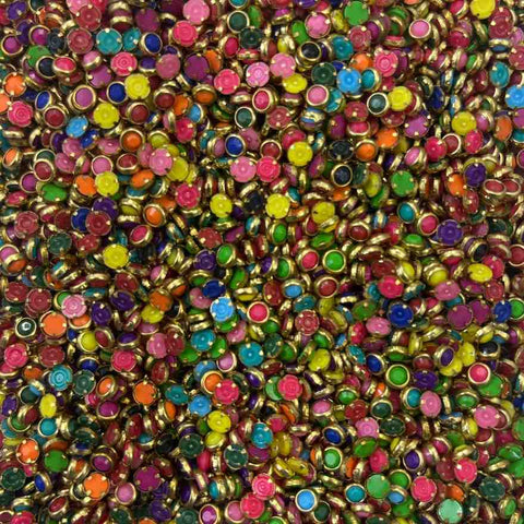 4mm Round Mat Mixed Stones 10 GM