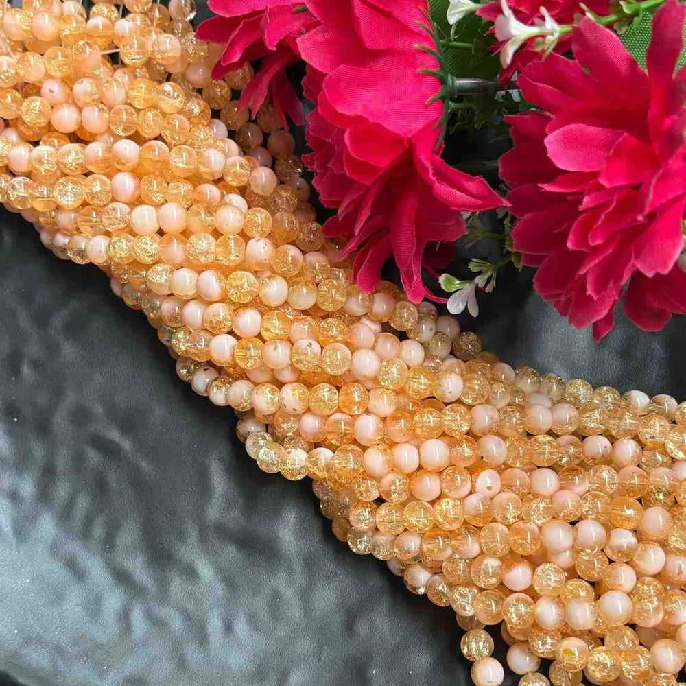 Crackle Beads D22 - 1 Line