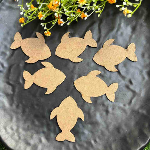 Fish  MDF 5 Pieces