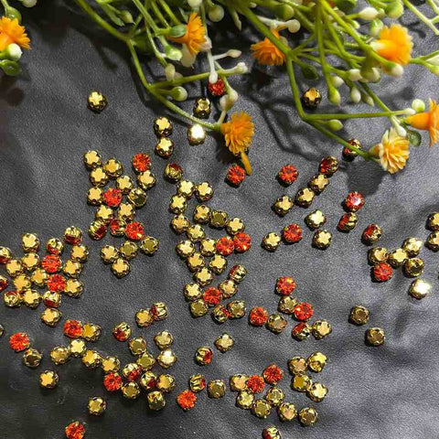 Gold base 18ss crystal orange - 10 gm