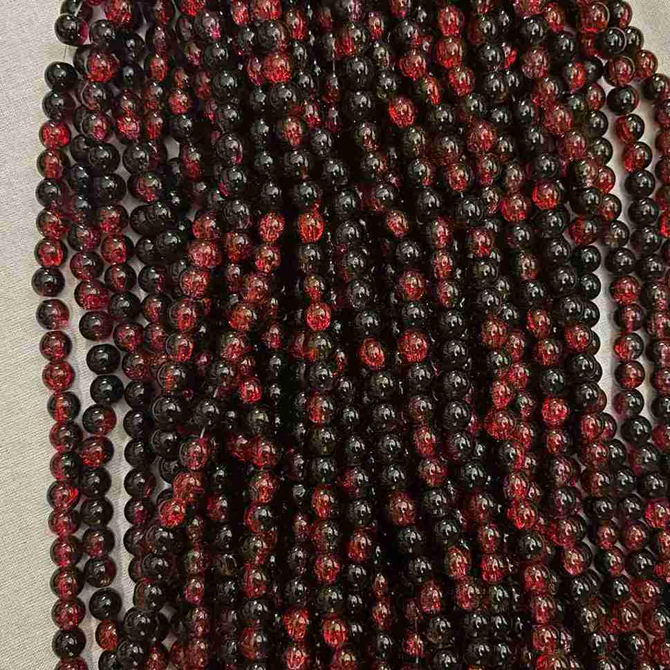 Crackle Beads D13 - 1 Line