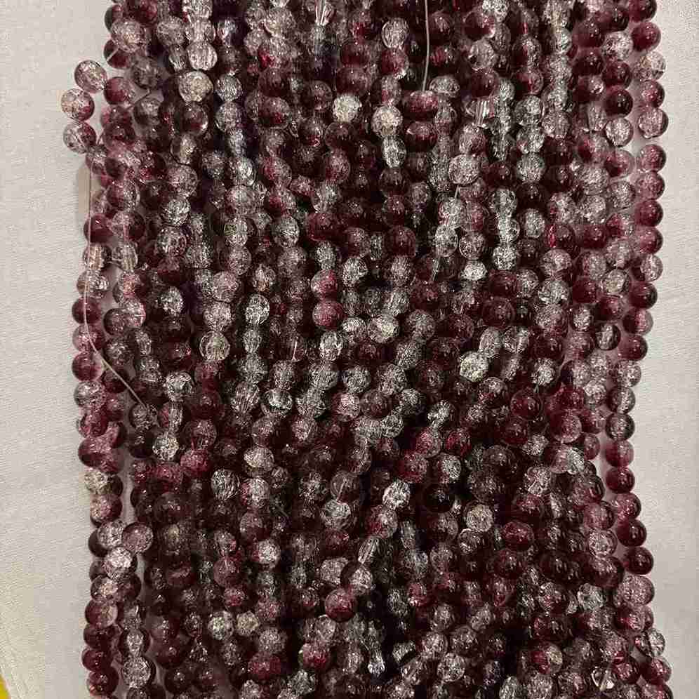 Crackle Beads D12 - 1 Line