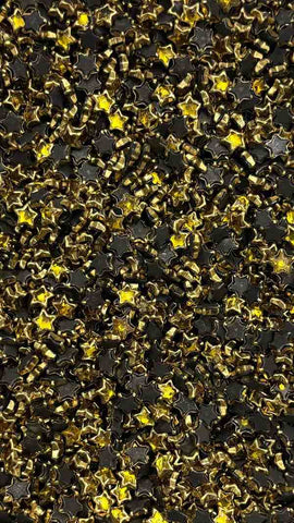Yellow Star Glossy Stones
