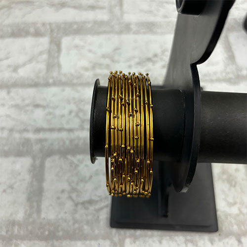 Dotted metal bangle - 1 Dozen