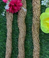 Dull Gold Wheat Beads - 1 Bunch - 3mm