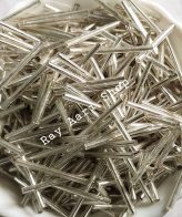 Silver Long Tube Bead - 50gm