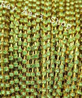 Light Green  Stone Chain - 1 M