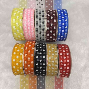 1 inch Dart Printed Organza
