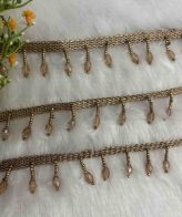 Gold Drop Crystal Lace - 1M